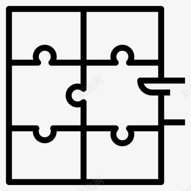 方案设计封面解决方案问题puzzel图标