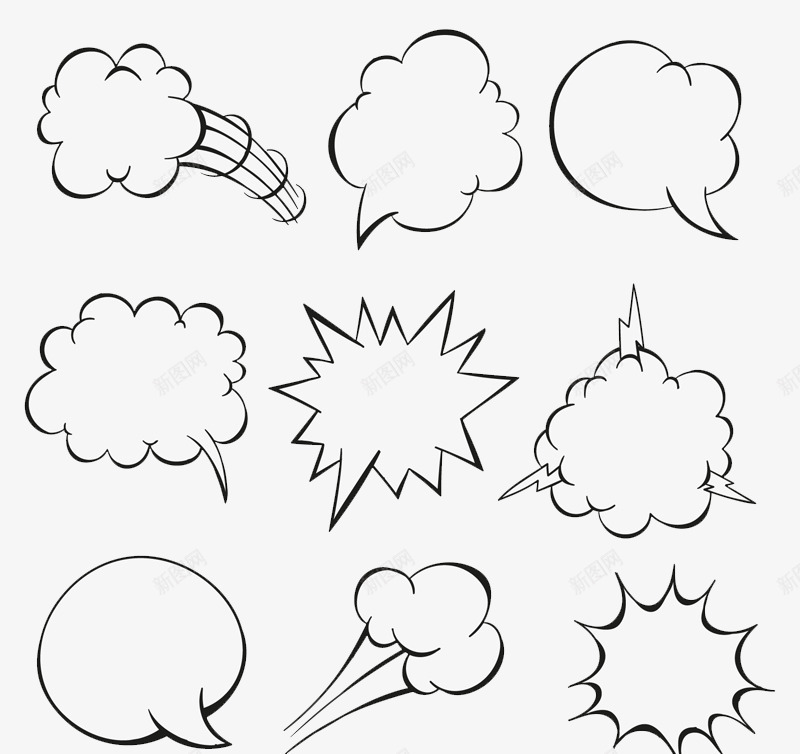 文字泡png免抠素材_88icon https://88icon.com 文字