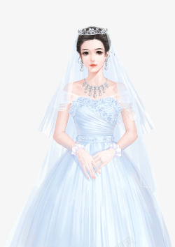 唯美婚纱手绘图绝美新娘唯美霓裳时尚唯美婚纱照蕾丝控素材