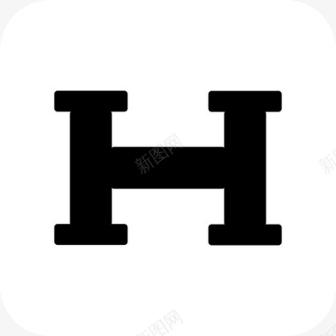 HHlogo白底黑字图标