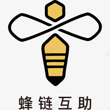 免抠logo蜂链互助LOGO定稿图标