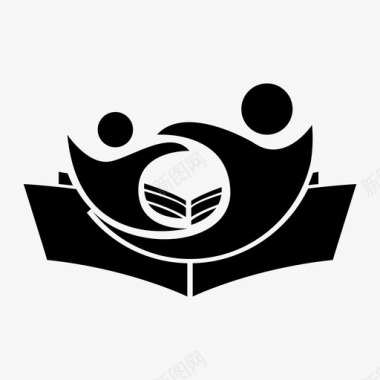 黑白海浪logo黑白图标