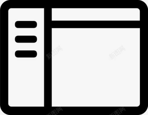 新闻标题栏侧栏展开图标