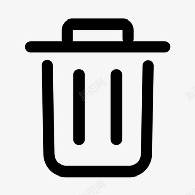 垃圾删除图标垃圾桶图标
