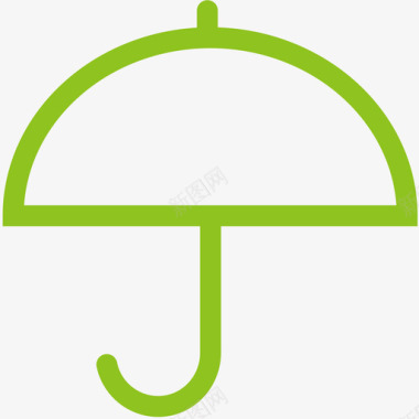 背景图雨伞保护图标