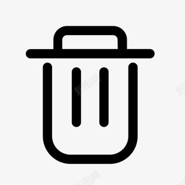 垃圾删除图标垃圾桶图标