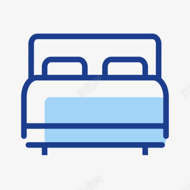 简约家具详情页家具产品床图标