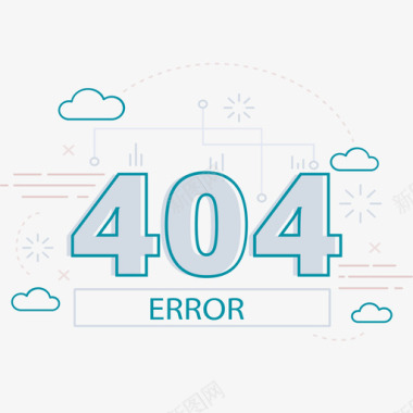 页面注册404出错页面330X230图标