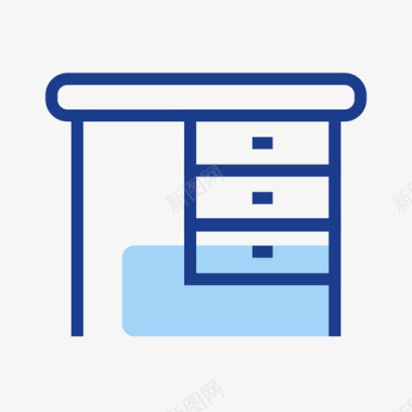 简约家具详情页家具产品电脑桌图标