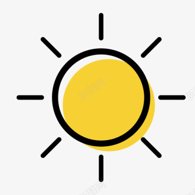 天气素材天气icon晴天白天图标