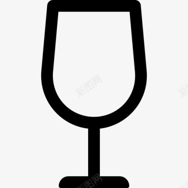 简约手绘wineglass图标