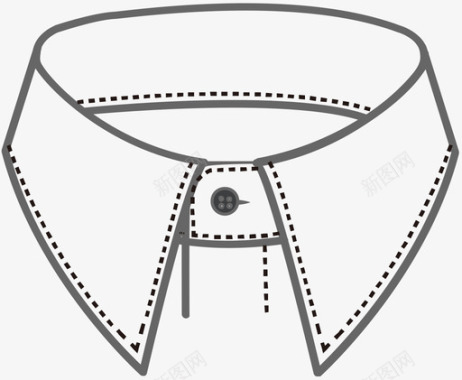 尖跟详细尖衣领图标