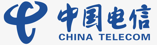 彩色涂鸦中国电信彩色图标