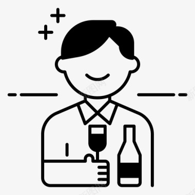 精美手绘花卉winetasting图标