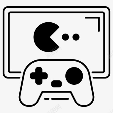 手绘简约房子gaming图标