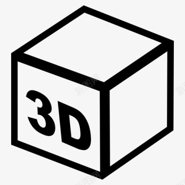 3d电视3D图标