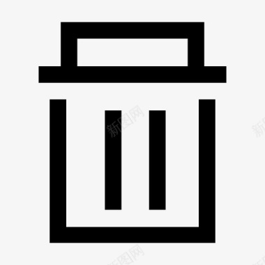 垃圾删除图标垃圾桶图标