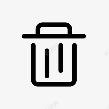 垃圾删除图标垃圾桶图标