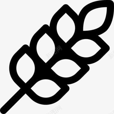 简约手绘wheat图标