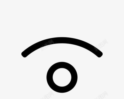 简约手绘wifi2图标