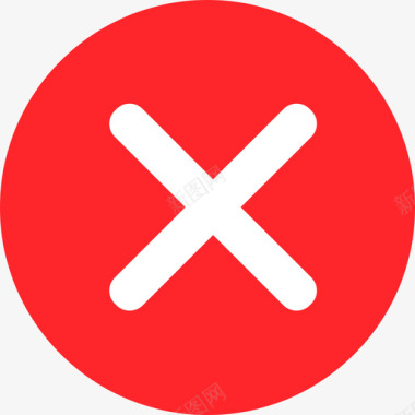 标识红色icon红色关闭图标