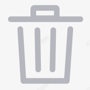 垃圾删除图标操作按钮删除图标