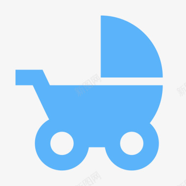 婴婴儿车图标