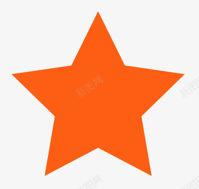 橘色橘色星星图标