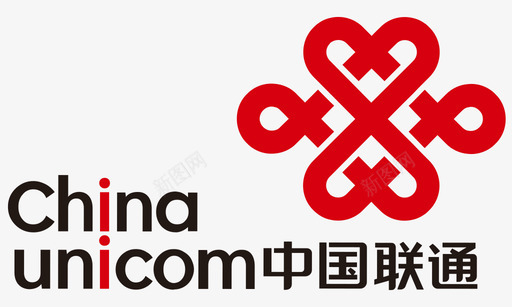 矢量标志中国联通彩色图标