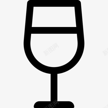 简约手绘wineglassalt图标