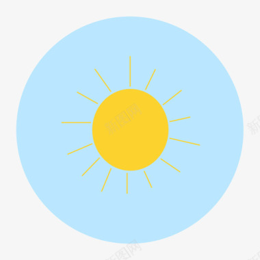 太阳晴天图标