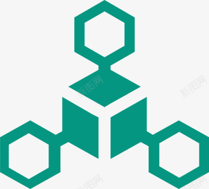 科技标志供应链图标