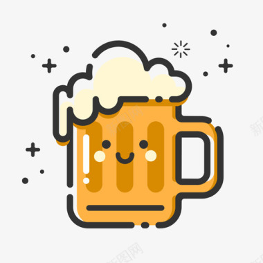 雪花啤酒标志mbe风格啤酒图标