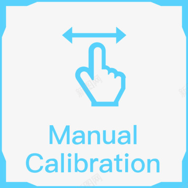 屏幕显示英文英文手动校准图标