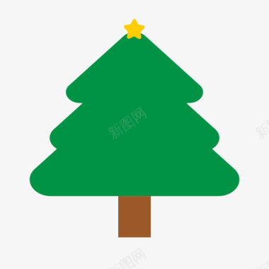 圣诞之夜圣诞树图标