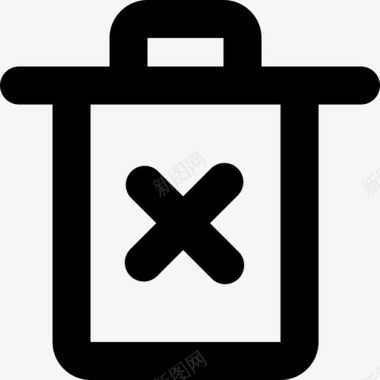 垃圾删除图标删除结果图标