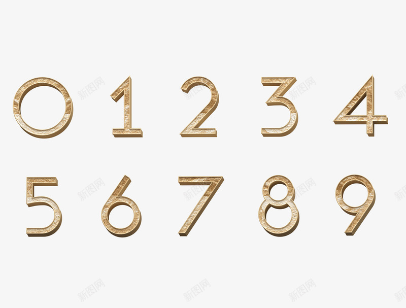 金色立体数字09png免抠素材_88icon https://88icon.com 金色 立体 数字
