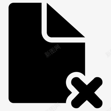 垃圾删除图标打印纸删除文件文件图标