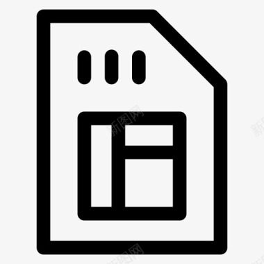 是的卡芯片电话是的图标