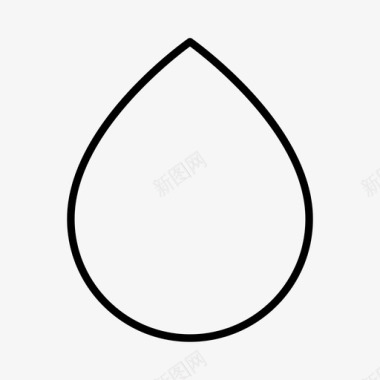 水滴几何形状图标