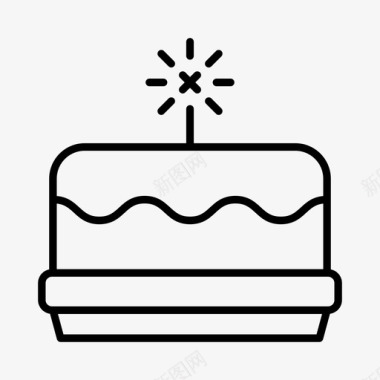 除夕蛋糕生日生日蛋糕图标