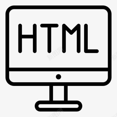 HTML代码html代码编程图标