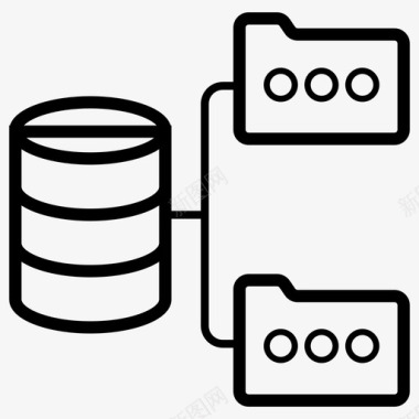 地图分布数据分布式数据库数据共享数据存储图标