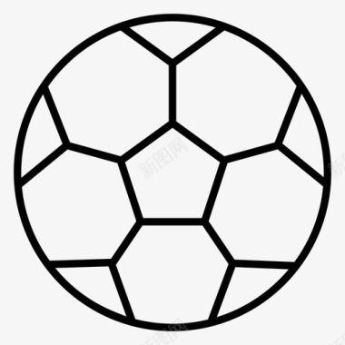 足球运动配件运动器材图标