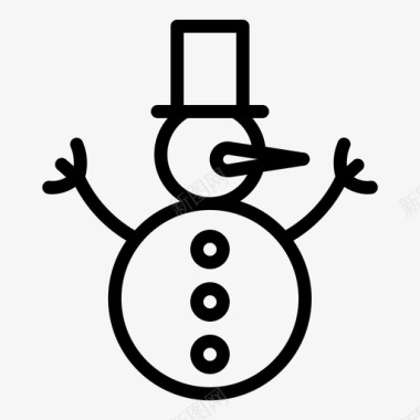 冬天的雪人雪人天气预报冬天图标