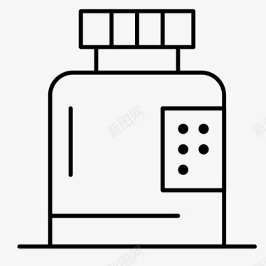其它盆底疾病瓶子疾病健身图标