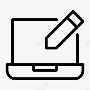 笔触编辑笔记本电脑桌面笔图标
