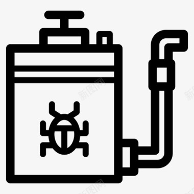 农作物标志农作物杀虫剂虫子化学品图标