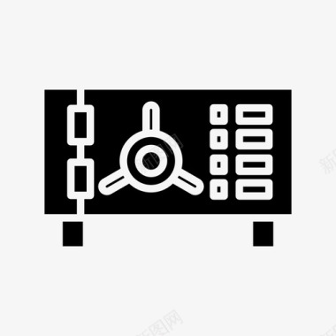 安全保险矢量保险箱存款金融图标