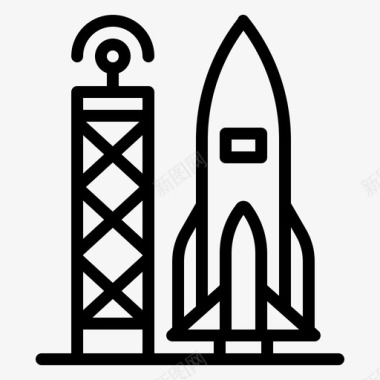 太空船火箭发射太空太空船图标